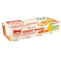 YOGURT MAGRO ALBICOCCA/BANANA/FRAGOLA/ANANAS LA FATTORIA DELLE COSE BUONE GR.125X8