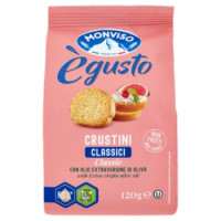 Monviso Ègusto Crustini Classici Con Olio Extravergine Di Oliva 120 g