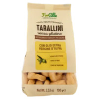 ForAlle Tarallini Senza Glutine Con Olio Extra Vergine D'Oliva 100 g