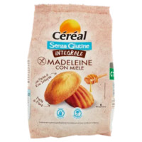 Céréal Senza Glutine Madeleine Con Miele, Farina Di Riso Integrale, 6 Merendine Senza Lattosio, 170g