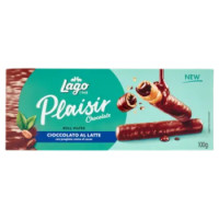 Lago Plaisir Chocolate Roll Wafer Cioccolato Al Latte Con Pregiata Crema Al Cacao 100 g