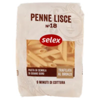 Selex Pasta Di Semola Trafilata Al Bronzo Penne Lisce 500 g