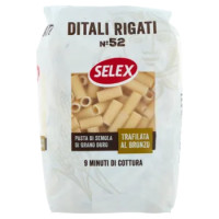 Selex Pasta Di Semola Trafilata Al Bronzo Ditali Rigati 500 g