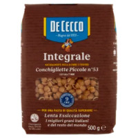 De Cecco Integrale Conchigliette Piccole N° 53 500 g