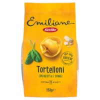 Barilla Emiliane Tortelloni Pasta All'Uovo Ripiena Con Ricotta e Spinaci 250 g