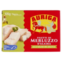 Auriga Filetti Di Merluzzo D'Alaska All'Olio Di Oliva 105 g