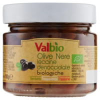 Valbio Olive Nere Leccine Denocciolate Biologiche 180 g