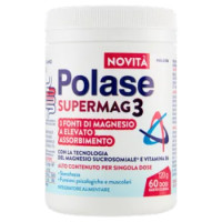 Polase SUPERMAG3, Integratore Alimentare Con 3 Fonti Di Magnesio Ad Elevato Assorbimento, 120gr