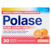 Polase Plus Carnitina, Integratore Alimentare Potassio Magnesio L-Carnitina e Aminoacidi 30 Bst 204g