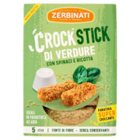 Zerbinati CrockStick Di Verdure Con Spinaci e Ricotta 5 Stick 160 g