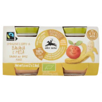 Alce Nero Omogeneizzato Di Banana e Mela 2 x 80 g
