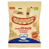 MELLIN Merenda - Snack Biologici, MiniCrock Frumento e Avena 30g