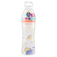 Neo Baby Biberon Plastica Collo Largo 250 Ml 2m+ Dino Arancio