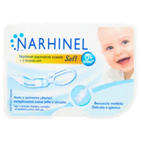 Narhinel Aspiratore Nasale Per Neonati e Bambini Utile a Rimuove Secrezioni Nasali + 2 Ricambi Soft