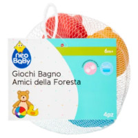 Neo Baby Giochi Bagno Amici Della Foresta 6m+ 4 Pz