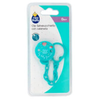 Neo Baby Clip Salvasucchietto Con Catenella 0m+ Dino Verde