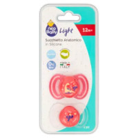 Neo Baby Light Succhietto Anatomico In Silicone 12m+ Dino Rosa 2 Pz