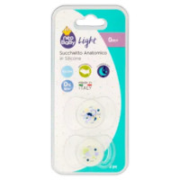 Neo Baby Light Succhietto Anatomico In Silicone 0m+ Dino Glow 2 Pz