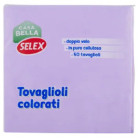 Selex Casa Bella Tovaglioli 2 Veli 33x33 Cm Lilla 50 Pezzi