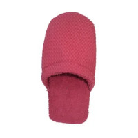 PANTOFOLA DONNA MORBIDONA GRIFF,PUNTA CHIUSA,COTONE E SPUGNA MORBIDA,COLORE FUXIA, NUM. 35-40