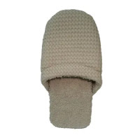 PANTOFOLA DONNA MORBIDONA GRIFF,PUNTA CHIUSA,COTONE E SPUGNA MORBIDA,COLORE BEIGE, NUM. 35-40