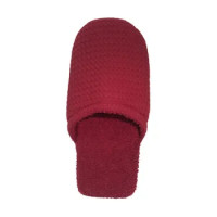 PANTOFOLA UOMO MORBIDONA GRIFF,PUNTA CHIUSA,COTONE E SPUGNA MORBIDA,COLORE BORDO, NUM. 40-45