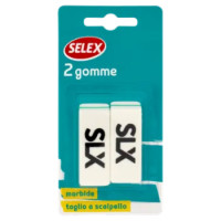 Selex Gomma In Caucciù Bianca 2 Pezzi