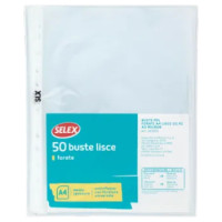 Selex Buste In PPL Forate Lisce Formato A4