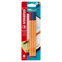 STABILO Point 88 Penna Fineliner Nero/blu/rosso - Blister Da 3 Pz.