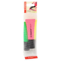 STABILO Neon Evidenziatore Giallo/rosa/verde - Retina Da 3 Pz.