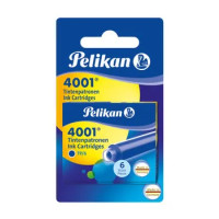 Pelikan cartucce per Stilografiche TP6 inchiostro 4001 Blu Royal 12 ricariche Made in Germany
