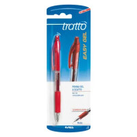 PENNE A SFERA ROSSO BLISTER 1 PEZZO TRATTO EASY GEL ROSSO