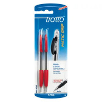 PENNE A SFERA ROSSO BLISTER 2 PEZZI FILA TRATTO MATIC GRIP