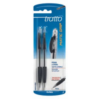 FILA TRATTO MATIC PENNA A SFERA CON GRIP NERO 2 PEZZI