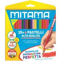 PASTELLI MITAMA TRIANGOLARI LACCATO MINA 3.3 CM SCATOLA 24 PEZZI