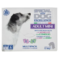 Special Dog Excellence Adult Mini Bocconcini In Salsa Con Agnello, Con Coniglio 12 x 100 g