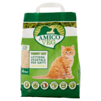 Amico Veg Veggy Cat Lettiera Vegetale Per Gatti 100% Ecologico 6 Litri