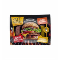 Kit Burger di Scottona Premium con Bacon e Cheddar 195 g