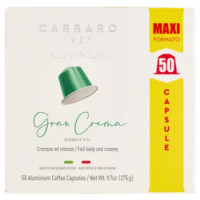 Carraro Gran Crema Aluminium Coffee Capsules 50 x 5,5 g