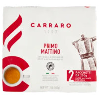 Carraro Primo Mattino Ground Coffee For Moka 2 x 250 g