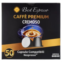 Best Espresso Caffè Premium Cremoso 50 Capsule Compatibili Nespresso* 265 g