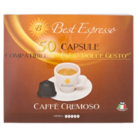 Best Espresso Caffè Cremoso 50 Capsule Compatibili Nescafé* Dolce Gusto*
