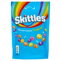Skittles Tropical, Caramelle Assortite Al Gusto Di Frutta Tropicale, 136g