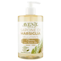 Avenil Pure & Soft Sapone Di Marsiglia Vellutante Classico Con Avena Bio Mani - Viso 500 Ml