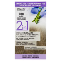 Dikson 2in1 Crema Colorante Per Capelli + Trattamento In Un Unico Prodotto 700 Biondo