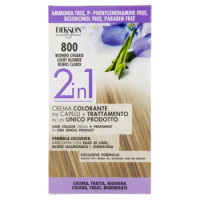 Dikson 2in1 Crema Colorante Per Capelli + Trattamento In Un Unico Prodotto 800 Biondo Chiaro