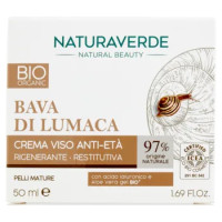 Naturaverde Natural Beauty Bio Bava Di Lumaca Crema Viso Anti-Età Rigenerante - Restitutiva 50 Ml