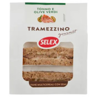 Selex Tramezzini Gourmet Farciti Tonno e Olive Verdi 2x80 g