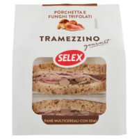 Selex Tramezzini Gourmet Farciti Porchetta e Funghi Trifolati 2x80 g