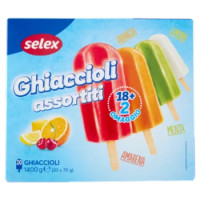 Selex 18+2 Ghiaccioli Assortiti 1,4 Kg